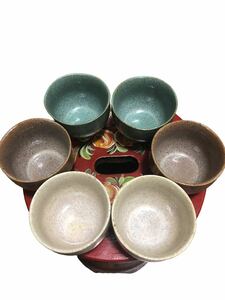 小鉢 3色セット×2 陶器 お皿 茶道具