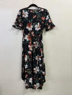 バリーガール  花柄シフォンロングワンピース