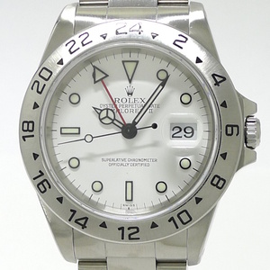 【中古】ROLEX エクスプローラー2 自動巻き SS ホワイト文字盤 A番 16570