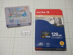 ◆カメラ1815-3◆ xDピクチャーカード　128MB 未使用品 SunDisk サンディスク（OLYMPUS オリンパス） ～iiitomo～