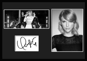 10種類!Taylor Swift/テイラー・スウィフト/サインプリント&証明書付きフレーム/BW/モノクロ/ディスプレイ (6-3W)