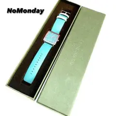 定価5万円　No Monday ノーマンデー　腕時計　リストウォッチ　ターコイズ