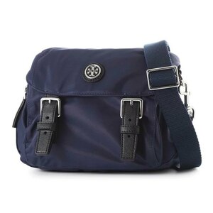 定価5,3万円 TORY BURCH トリーバーチ VIRGINIA メッセンジャー ショルダー クロスボディ バッグ ナイロン 希少カラー NAVY