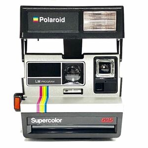 CDM596H Polaroid ポラロイド Supercolor スーパーカラー 635 LM PROGRAM インスタントフィルムカメラ ポラロイドカメラ シルバー系