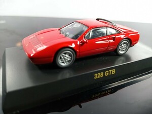 京商 FERRARI 328GTB RED S=1/64　フェラーリミニカーコレクションIII/箱なし/組み立てキット/完成品/カード付属