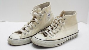 【u0775】CONVERSE ALL STAR ハイカット 白 27cm 格安スタート 栃木発着払い