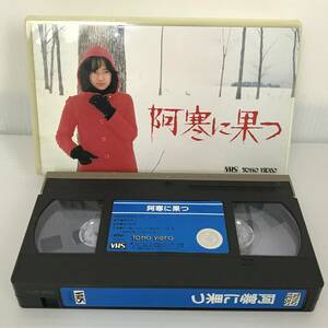 阿寒に果つ VHS ビデオ 未DVD化 東宝 主演 五十嵐じゅん 三浦友和 地井武男 原作 渡辺淳一 監督 渡辺邦彦 レア 貴重 映画