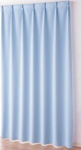 日本製（アウトレット）１級遮光カーテン2枚組100×200cm　ブルー系　LBL215 ※ラスト１点