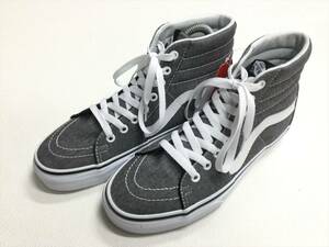 VANS SK-8 Hi グレー HBT US6.5 (24.5cm) アメリカ企画限定!! バンズ ハイトップ ヘリンボーンツイル