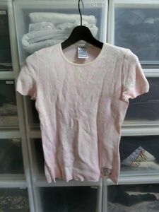 CHANEL カットソー Tシャツ 38 ピンク #P34548K01098 シャネル