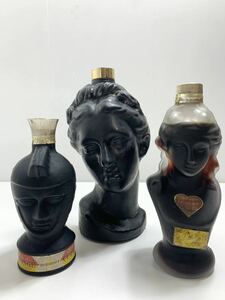 モロゾフ3点セット　スロージン(ダイアン人形瓶) / ストロベリーリキュール/ オレンジキュラソーリキュール　