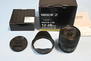 ★新品同様 Nikon ニコン NIKKOR Z DX 12-28mm f/3.5-5.6 PZ VR 純正フード付 保証付き 送料無料