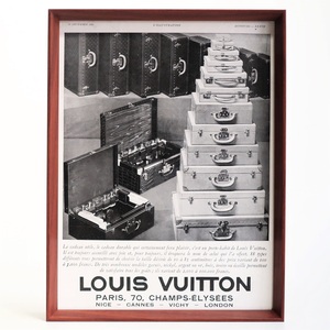 LOUIS VUITTON ルイヴィトン PARIS 1931年 フランス アンティーク 広告 額装品 ヴィンテージ インテリア パリ フレンチ ポスター 稀少