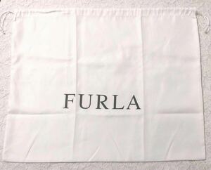 フルラ「FURLA」バッグ保存袋 (3125) 正規品 付属品 内袋 布袋 巾着袋 布製 ホワイト 49×40cm 