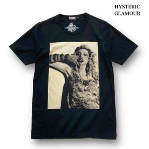 【HYSTERIC GLAMOUR】ヒステリックグラマー コートニーラブ フォトプリントTシャツ 半袖tシャツ COURTNEYLOVE 黒 ブラック (M)