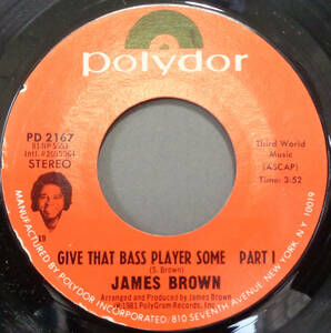 【SOUL 45】JAMES BROWN - GIVE THAT BASS PLAYER SOME / PT.2 (s231006036)