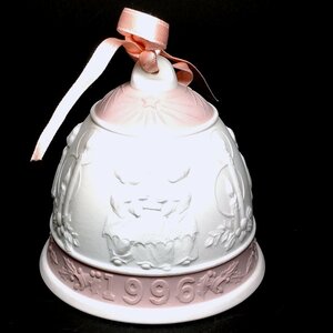 【侍】LLADROリヤドロ 陶磁器 クリスマスベル 1996年 イヤーベル 呼び鈴 オーナメント 20+358