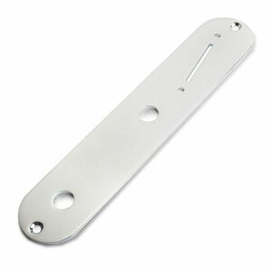 StewMac Control Plate For Tele With Angled Slot Chrome #STEWMAC-CPTELEA-CHROME