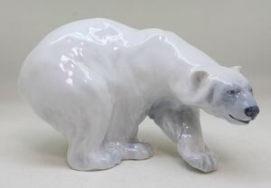 ロイヤルコペンハーゲン ROYAL COPENHAGEN 白熊　ホワイトベアー　フィギュリン 陶器置物　アンティーク