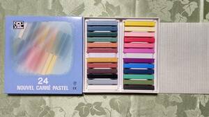 NCT24A ヌーベル カレ－パステル 24色セット NOUVEL CARRE PASTEL 24 COLORS SET 