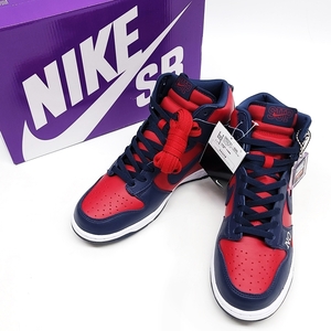 WB939 Supreme NIKE シュプリーム ナイキ SB DUNK HIGH QS ダンク ハイ DN3741-600 US9 27cm By Any Means バイ エニーミーンズ ●80◎４