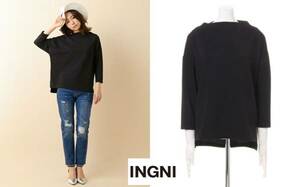 ★新品♪イング【INGNI】リップルボトルN/TOPS7分袖　Ｋ★