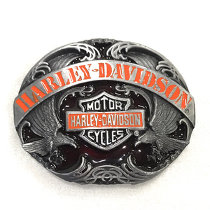お勧め・美品　ハーレーダビッドソン ベルト用 バックル イーグル × ロゴ シルバー金具 Harley Davidson　ヴィンテージ　正規品