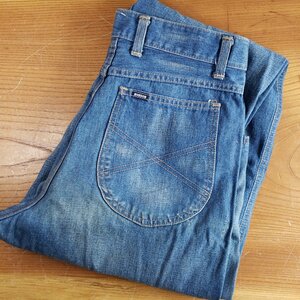 Bobson　ヴィンテージジーンズ　デニム　JEANS　ボブソン　古着　ビンテージ　テーパード　インディゴ　デニムパンツ　Ｍサイズ【80a888】