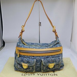 送料無料 USED品・保管品 Louis Vuitton ルイヴィトン M95049 バギーPM モノグラム デニム ワンショルダーバッグ FL1025 保存袋付