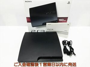 【1円】PS3 本体/箱 セット 160GB ブラック SONY PlayStation3 CECH-3000A 初期化/動作確認済 K08-182tm/G4