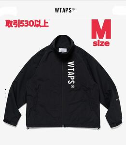 WTAPS 2024SS TRACK JACKET BLACK Mサイズ ダブルタップス トラック ジャケット ナイロンタッサー 241CWDT-JKM01 ブラックMEDIUM