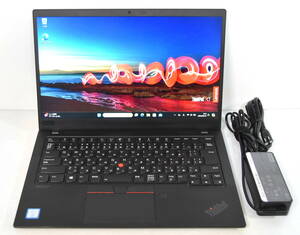 ☆ ThinkPad 7th X1 Carbon Core i7-8565U 1.6(4.1)G/NVMe 256GB/16GB/14.0FHD 1920x1080/無線/Bt/カメラ/指紋/Office 2021/最新W11 ☆0525