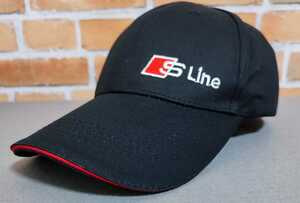 アウディ Sライン 黒 CAP 帽子 野球 ゴルフ■S Line A1 A3 A4 B5 B6 B7 B8 A5 C5 A6 C6 c7 A7 A8 A1 V8 Q3 Q5 Q7 SQ5■クーポンポイント