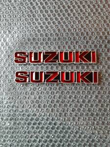 スズキ　SUZUKI タンクエンブレム　凹型　赤　初期タイプ　GS400 GSX400E GSX400FS インパルス　GSX250E ザリ　ゴキ　GT250 GT380 GT550