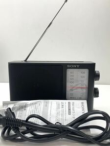 【美品】SONY FM/AMポータブルラジオ ICF-506 ソニー　説明書箱付　●