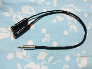 PHA-3 (3.5mm×2) → 2.5mm4極 変換ケーブル 高品質 (カスタム対応可能) YS240-BG MOGAMI 2944 30cm