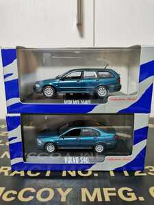 ボルボ　S40 V40 2台セット　ミニチャンプス製　ディーラーモデル2台　絶版品　未展示品1/43ミニカー セダン&ワゴン