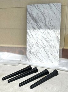 福岡発　美品　幸家具　大理石調　テーブル　机　1600×900　H720　メラニン樹脂　ラッカー塗装