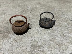 鉄瓶 急須 茶道具 工芸品 煎茶道具 鉄製 金属工芸 茶器 ミニ　コレクション　アンティーク　