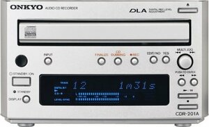 ONKYO INTEC155 オーディオCDレコーダー CDR-201A(S) /シルバー(中古品)