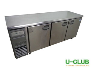 ※◆CD1411 | 台下冷蔵庫 フクシマ YRC-180RM2 W1800×D600×H800mm 業務用 厨房用 中古 コールドテーブル