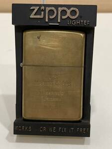 【１円スタート】ジッポzippo 真鍮 オイルライター　沖縄ZIPPO ジッポー 