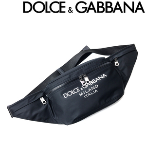 DOLCE&GABBANA ベルトバッグ ドルチェ＆ガッバーナ ボディバッグ ウェストポーチ ブラック BM2194-AG182-8B956