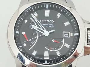 SEIKO BRIGHTZ フェニックス ダイレクトドライブ 5D44−0AB0キネティック セイコー ブライツ 黒文字盤 クォーツ メンズ 腕時計