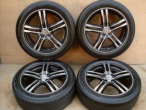 GP5フィット取り外し ブラポリアルミ＆19年製185/55R16ヨコハマ・ブルーアースGT/AE51中古4本SET6.5J＋52PCD100 4穴シャトル/ヴィッツ他