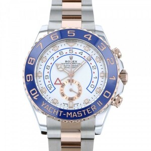 ロレックス ROLEX ヨットマスターII 116681 ホワイト/ベンツ針文字盤 新品 腕時計 メンズ