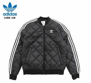 #古着屋大和 送料無料 日本正規品 展示品 adidas アディダス スーパースター キルティングジャケット Mサイズ ブラック 参考価格16,500円