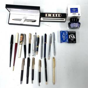 R200-0000 文房具 まとめ 万年筆 ボールペン PARKER パーカー/PILOT パイロット/PLATINUM プラチナ 他 インク ケース 付属品あり①