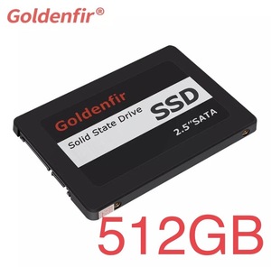 【6日間のSALE！】SSD Goldenfir 512GB SATA / 6.0Gbps 新品 2.5インチ 高速 NAND TLC 内蔵 デスクトップPC ノートパソコン ブラック