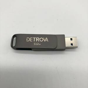 DETROVA USB メモリ A1797 512GB USBメモリ USB3.0メモリー 大容量 外付け 容量不足解消 小型 360度回転式